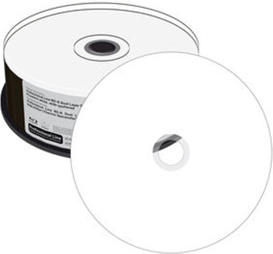 MediaRange Εγγράψιμα BD-R 6x Dual Layer Printable 50GB Cake Box 25τμχ