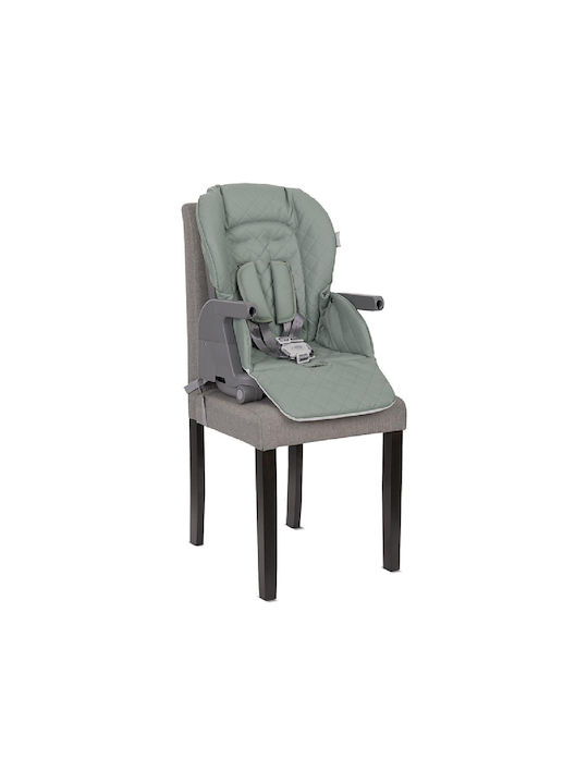 Lorelli Chef Foldable Baby Highchair 3 in 1 with Adjustable Height Green Leather