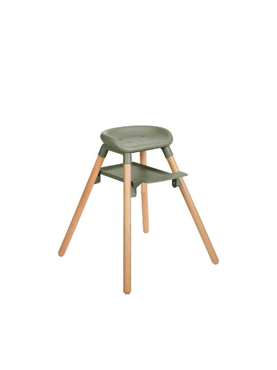 Kikka Boo Woody Baby Highchair 2 in 1 Army Green