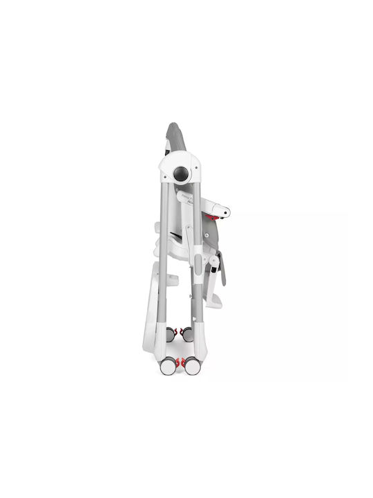 Peg Perego Prima Pappa Follow Me Plus Αναδιπλούμενο Καρεκλάκι Φαγητού με Ρυθμιζόμενο Ύψος Ice
