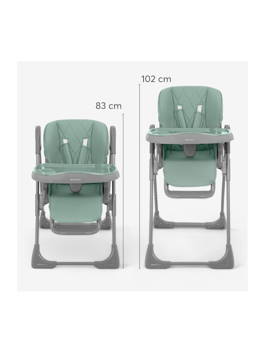 Kikka Boo Comfy+ Αναδιπλούμενο Καρεκλάκι Φαγητού με Ρυθμιζόμενο Ύψος Mint