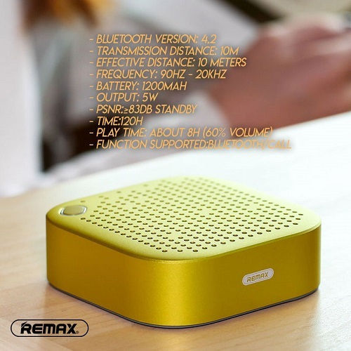 Remax RB-M27 Ηχείο Bluetooth 5W Κίτρινο