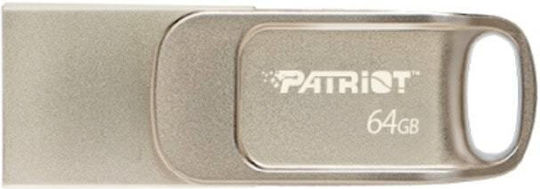 Patriot 64GB USB 3.2 Stick with connection USB-A & USB-C Gold