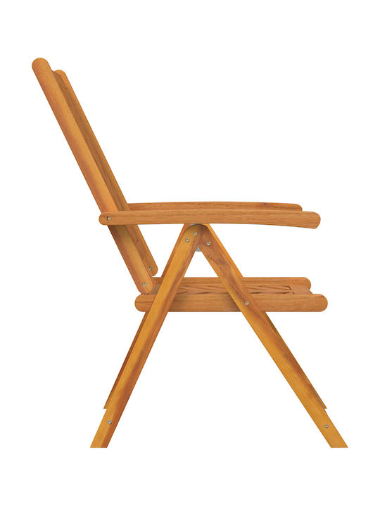 Outdoor-Stuhl Hölzernes Braun 6Stück 57x41x35εκ.