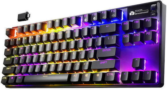 SteelSeries Apex Pro TKL Gen 3 Ασύρματο Gaming Μηχανικό Πληκτρολόγιο Tenkeyless με SteelSeries OmniPoint διακόπτες και RGB φωτισμό (Αγγλικό US)