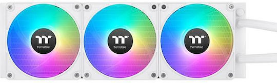 Thermaltake TH360 EX Snow Edition v2 Υδρόψυξη AIO CPU με 3 Ανεμιστήρες 120mm και ARGB Φωτισμό Λευκή