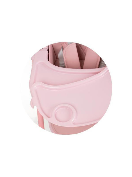 Chipolino Candy Shop Scaun Înalt De Masă Bebe Pliabil Cu Înălțime Reglabilă Flamingo
