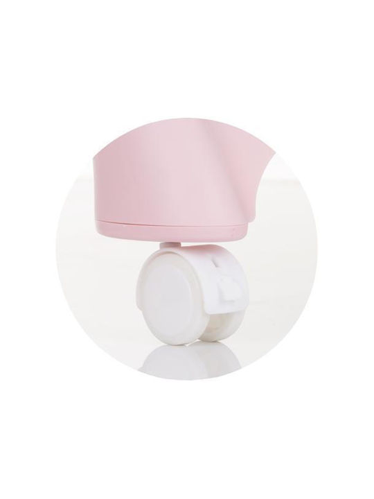 Chipolino Candy Shop Scaun Înalt De Masă Bebe Pliabil Cu Înălțime Reglabilă Flamingo