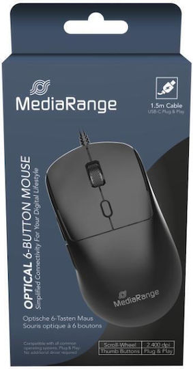 MediaRange MROS271 Verkabelte Mäuse Schwarz
