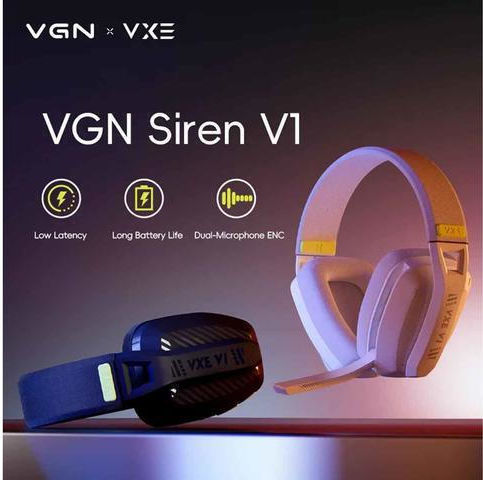 VGN Безжични Bluetooth Over Ear Слушалки с 85 часа Работа Бели