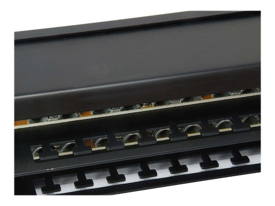 Equip Patch Panel για Rack 1U 19" cat6 Μαύρο