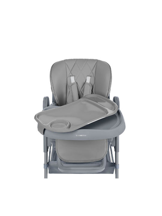 Kikka Boo Comfy+ Foldable Baby Highchair with Adjustable Height Gray