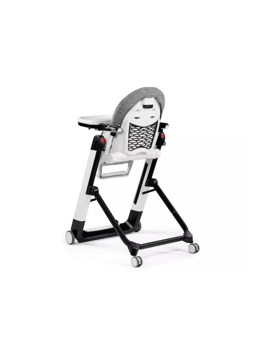 Peg Perego Siesta Foldable Baby Highchair with Adjustable Height Orange