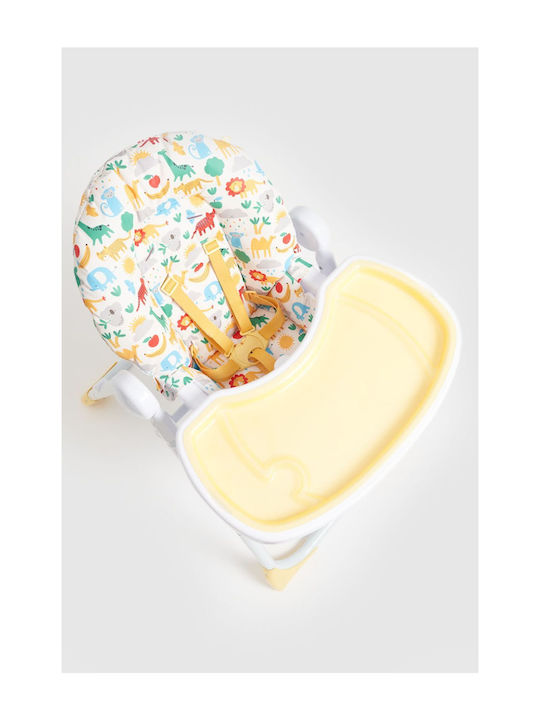 Mothercare Bright Foldable Baby Highchair with Adjustable Height Multicolour