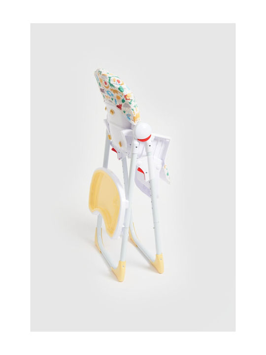 Mothercare Bright Foldable Baby Highchair with Adjustable Height Multicolour