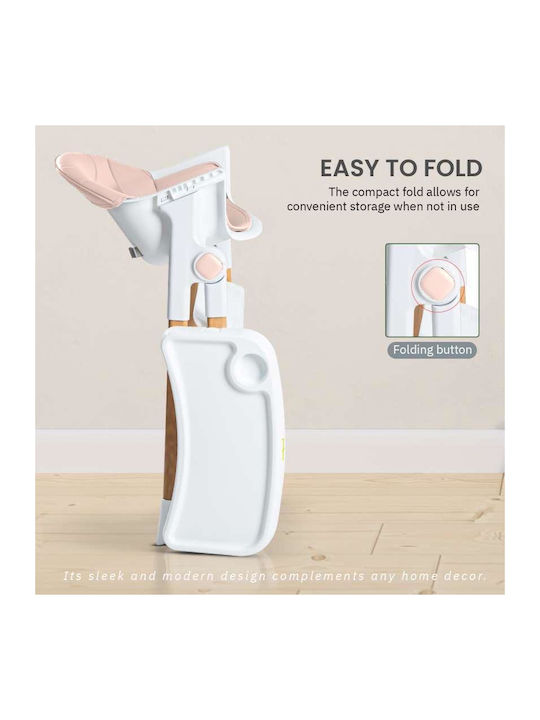 Emporio Collection Baby Hochstuhl Klappbar Rosa