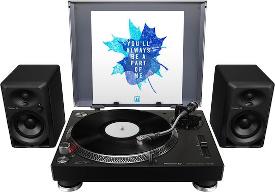 Pioneer PLX-500 PLX-500K Πικάπ με Direct Drive και Προενίσχυση Μαύρο