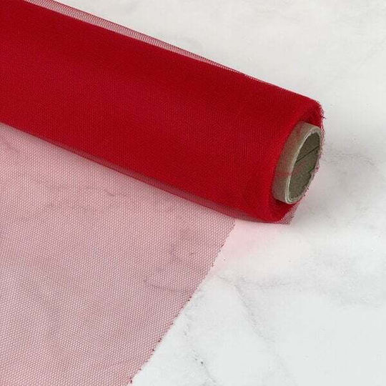 Roll Tulle 90cm x 20m Red