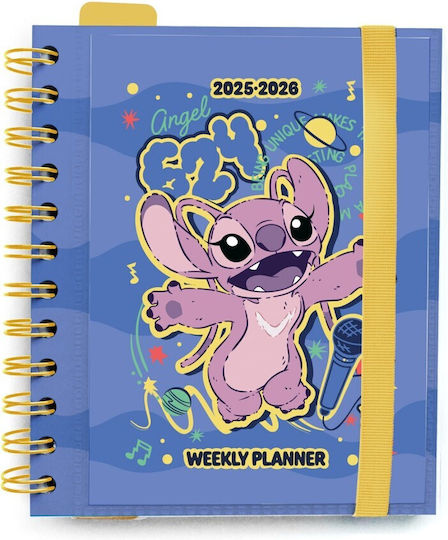 Diary-School Agenda Disney Stitch 2025/2026 Academic Diary Week To View 11 Months Aeksv2501