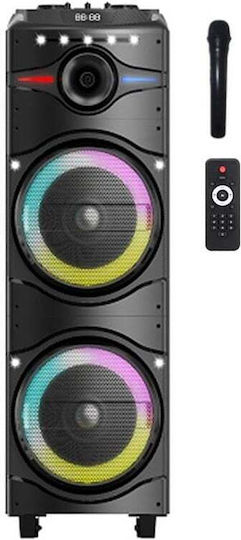 Finlux Ηχείο Karaoke με Ασύρματο Μικρόφωνο και Εφέ Φωτισμού FBS-100BLAST Μαύρο