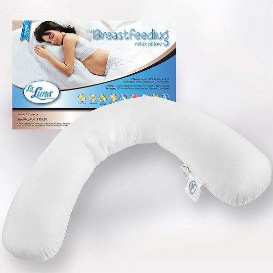 La Luna Pregnancy & Breastfeeding Pillow White 150cm