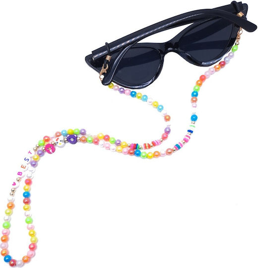 Eyeglass Chain Colorful Glossy Pearls