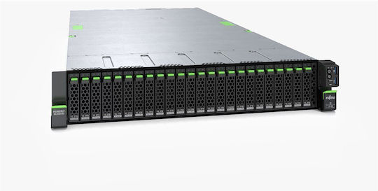 Fujitsu Primergy RX2540 M7 (Xeon Злато 6426Y/32GB DDR5/3258-16i/2x 900W PSU/Без операционна система)
