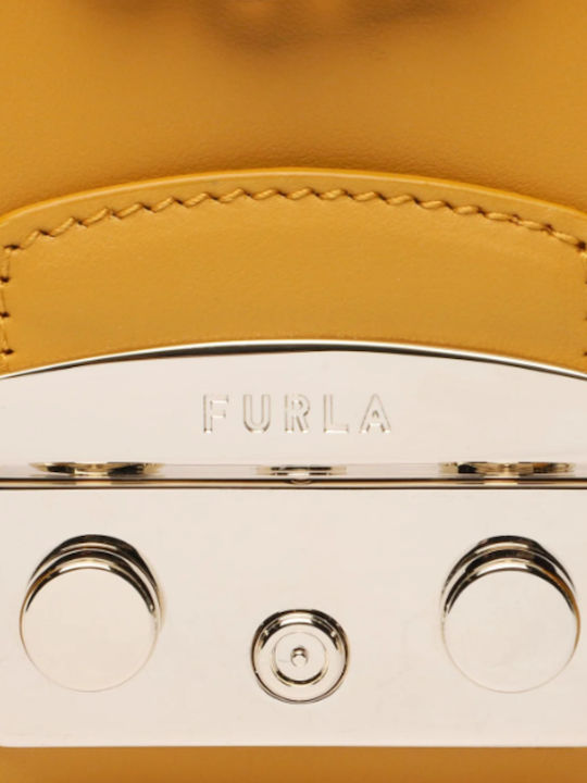 Furla Metropolis Mini Crossbody Vitello Roma Marmalade Γυναικείο Furla Metropolis Mini Crossbody Vitello Roma Marmalade Γυναικείο