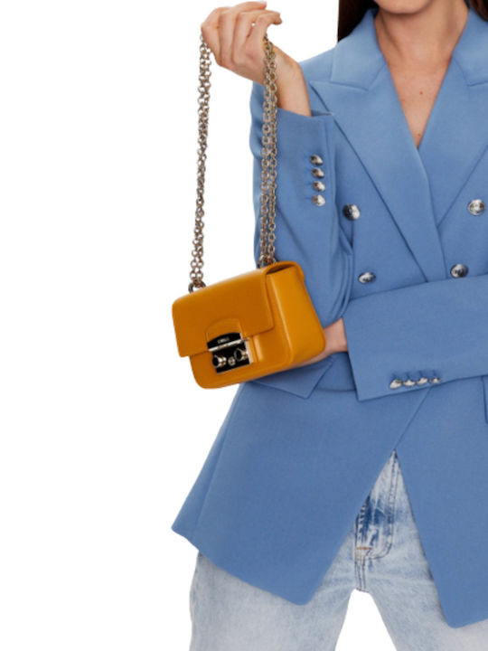 Furla Metropolis Mini Crossbody Vitello Roma Marmalade Γυναικείο