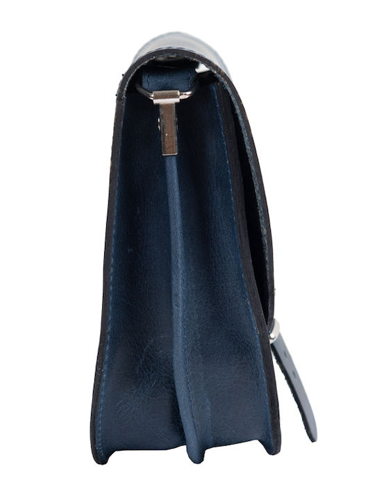Bohemia By Kouros Leather Bag 13-1 Blue Bohemia By Kouros Leather Bag 13-1 Blue