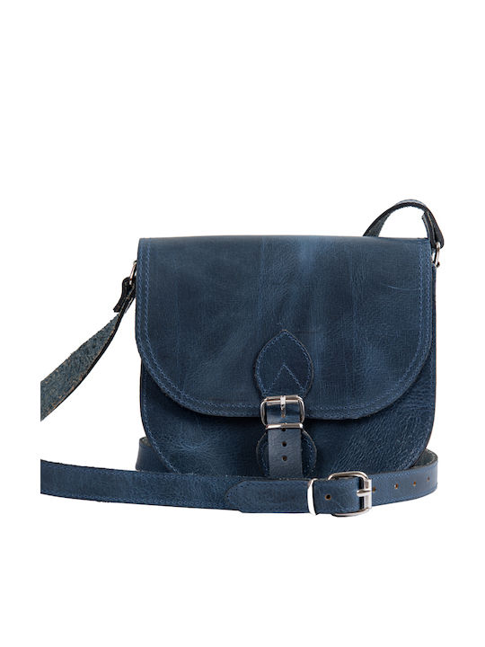 Bohemia By Kouros Leather Bag 13-1 Blue