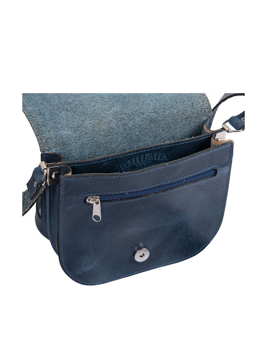 Bohemia By Kouros Leather Bag 13-1 Blue