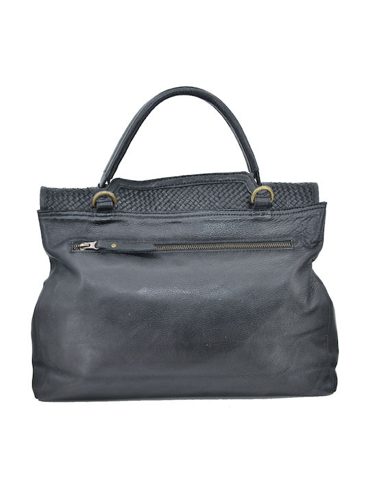 Leather 100 Leather Women's Bag Code 04-bag-ilbs-6200 Black