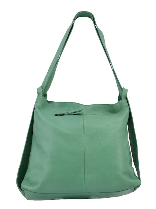 Leather 100 Δερματινη Γυναικεια Τσαντα Back Pack Κωδικος 04-bag-ilbs-6199 Verde-aqua