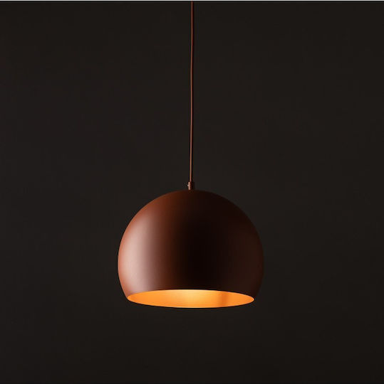TK Lighting Pendant Light Red with Socket E27 27x160cm