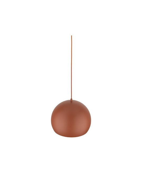 TK Lighting Висящо Осветително Тяло Червен с Цокъл E27 27x160см.