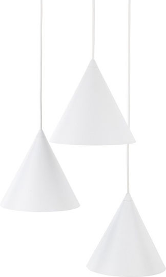 TK Lighting Lustră Suspendată Alb 42cm.