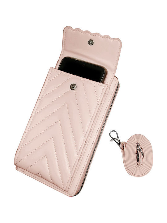 Γυναικεία Τσάντα Χιαστί Ροζ 227806PEACHPINK