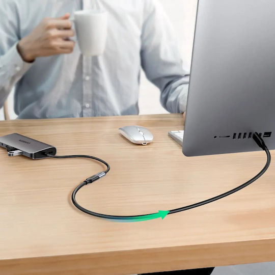 Ugreen Video Cable USB-C Male - USB-C Female 100W PD Black 1m 10387