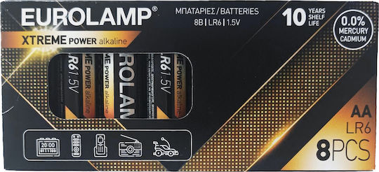 Eurolamp Extreme Alkaline Batteries AA 1.5V 8pcs