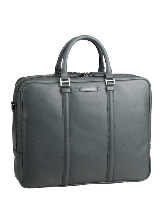 P10kmc02 06h Mandarina Duck Times Чанта За Документи Lead Сива