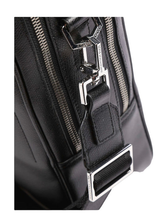 Mandarina Duck P10kmc02 651 Times Briefcase 14″ Grained Calfskin Black