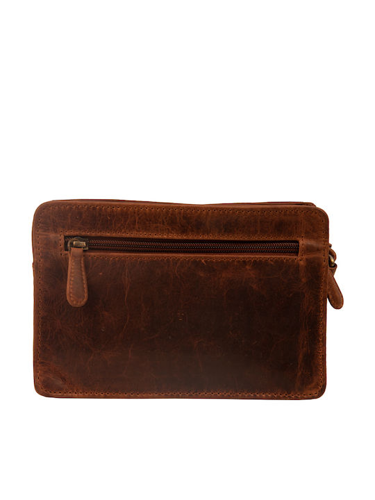 Kouros Leder Handtasche Herren Kara-122 Braune