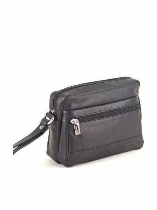 Kouros Leather Handbag Men's Bag 124 Black