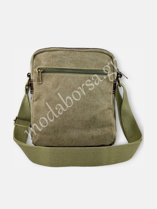 Rcm Geantă de Umăr Textil Canvas 17741-050 Kaki
