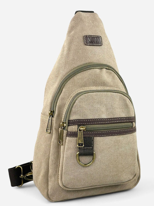 Rcm Chest Bag Canvas Fabric 210056-057 Beige