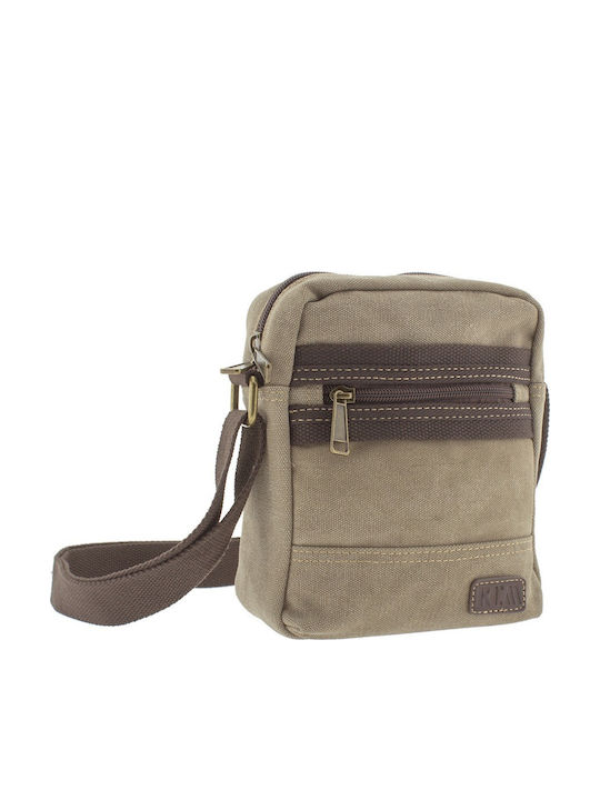 Rcm Shoulder Bag Fabric Canvas Small Size 210064-057 Beige