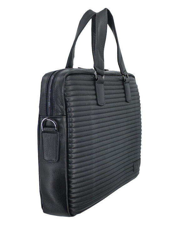Leather 100 Дамска Елегантна Деловa Чанта Код 44s-bag-1165-1 Черна