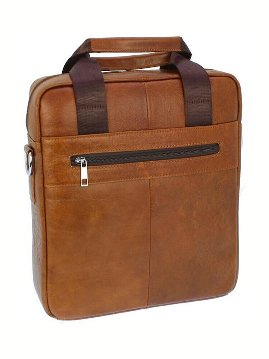Men's Handbag Shoulder Annie Leather Genuine Brown Light Olive Tsa.101.03.02.182 0991