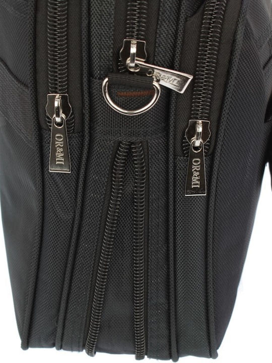 Professional Hand Shoulder Bag Ormi 40x12x29 Fabric Black Brown Tsa.101.02.01.072 9508